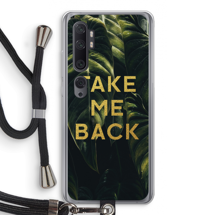 Take me back: Xiaomi Mi Note 10 Pro Transparant Hoesje met koord