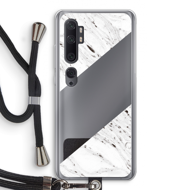Biggest stripe: Xiaomi Mi Note 10 Pro Transparant Hoesje met koord