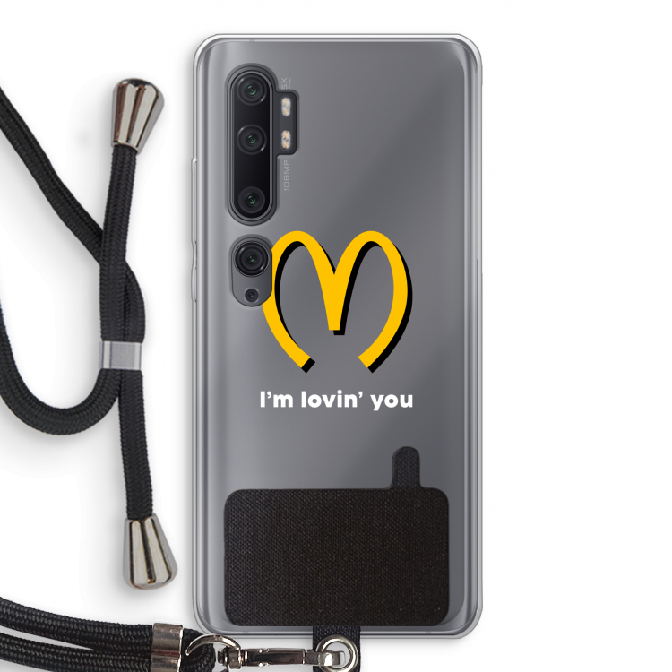 I'm lovin' you: Xiaomi Mi Note 10 Pro Transparant Hoesje met koord