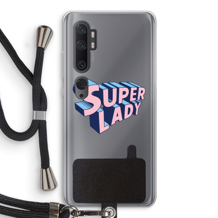 Superlady: Xiaomi Mi Note 10 Pro Transparant Hoesje met koord