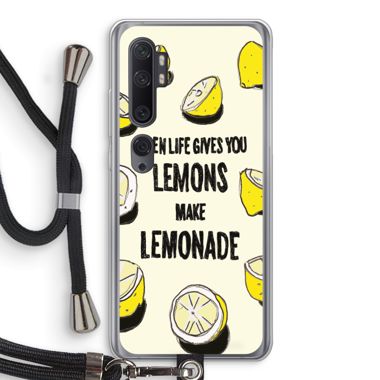 Lemonade: Xiaomi Mi Note 10 Pro Transparant Hoesje met koord