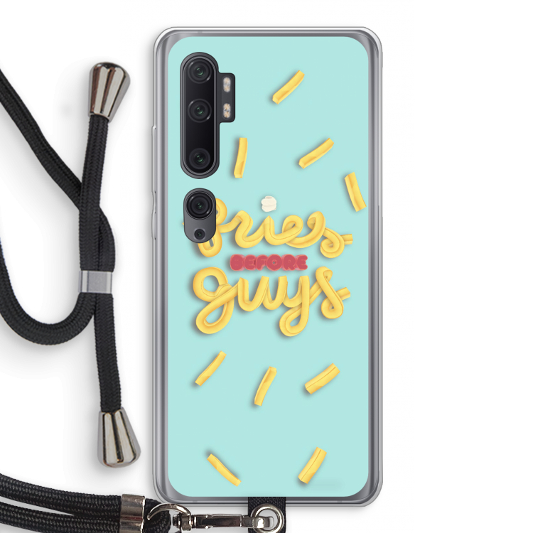 Always fries: Xiaomi Mi Note 10 Pro Transparant Hoesje met koord