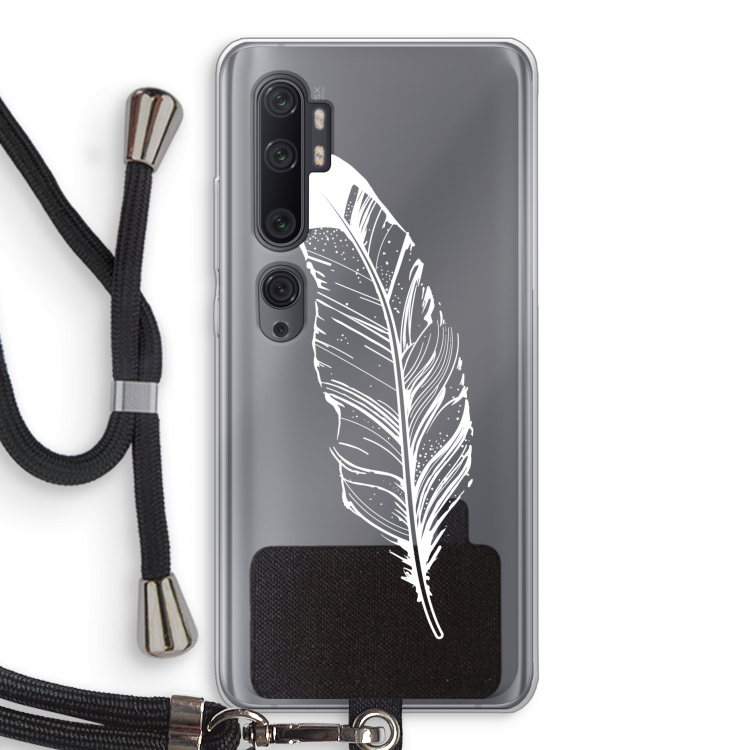 Pluim: Xiaomi Mi Note 10 Pro Transparant Hoesje met koord