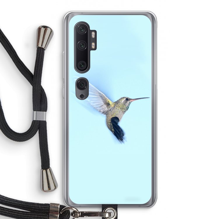 Kolibri: Xiaomi Mi Note 10 Pro Transparant Hoesje met koord