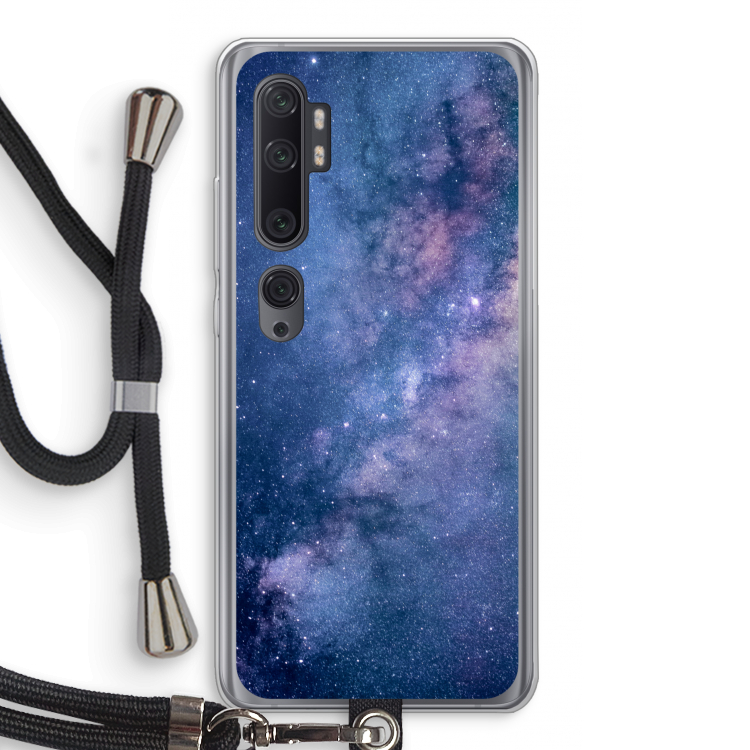 Nebula: Xiaomi Mi Note 10 Pro Transparant Hoesje met koord