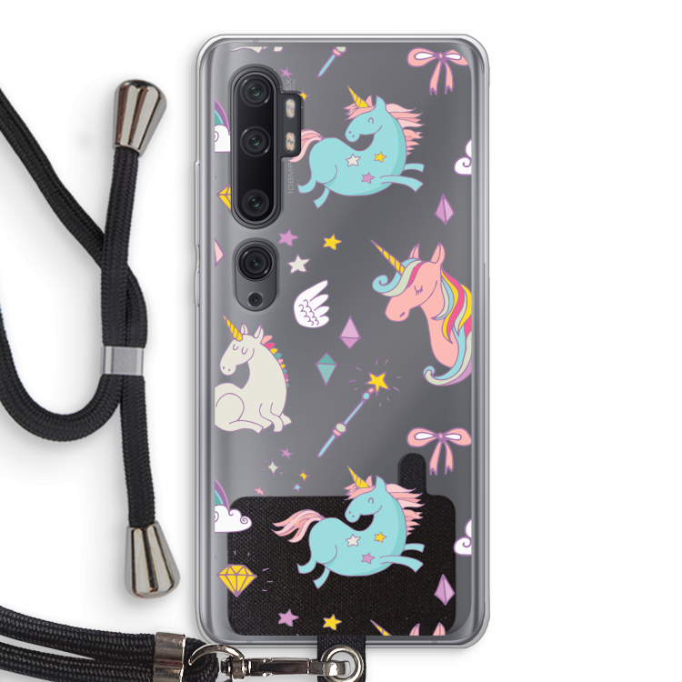 Fantasiewereld: Xiaomi Mi Note 10 Pro Transparant Hoesje met koord