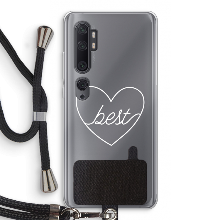 Best heart pastel: Xiaomi Mi Note 10 Pro Transparant Hoesje met koord