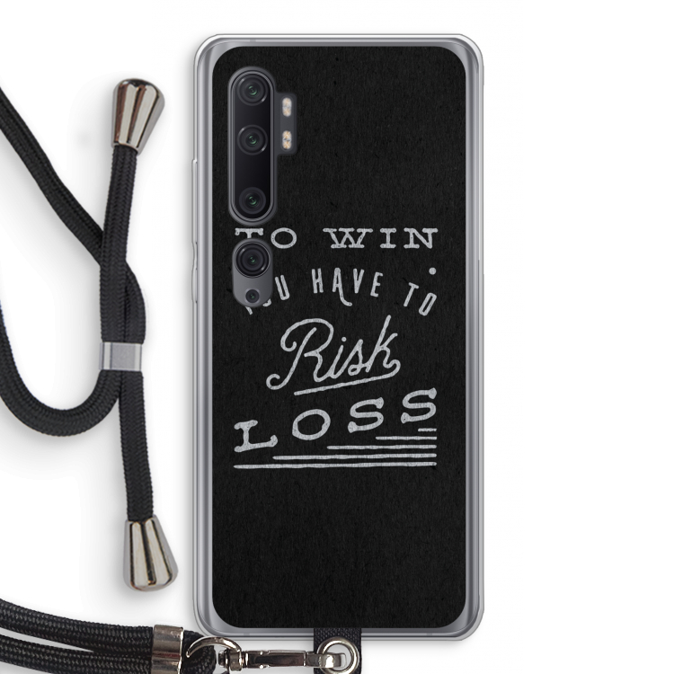 Risk loss: Xiaomi Mi Note 10 Pro Transparant Hoesje met koord