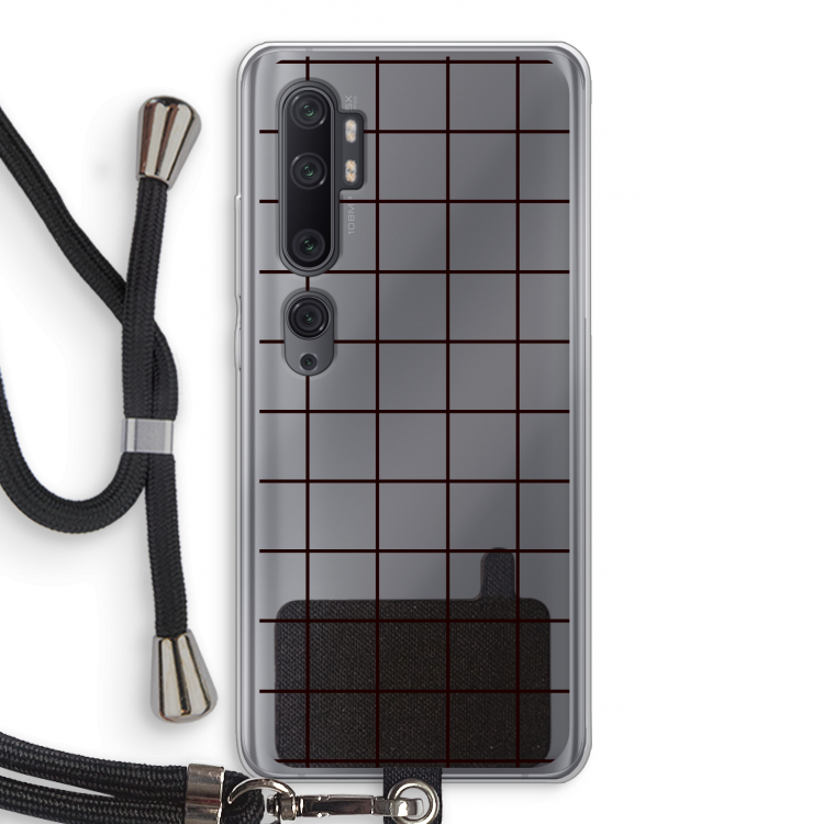 Rooster: Xiaomi Mi Note 10 Pro Transparant Hoesje met koord