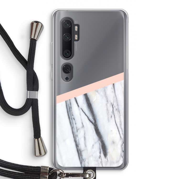 A touch of peach: Xiaomi Mi Note 10 Pro Transparant Hoesje met koord