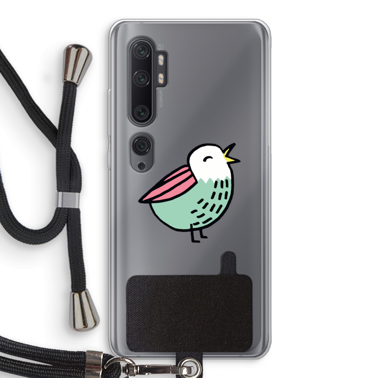 Birdy: Xiaomi Mi Note 10 Pro Transparant Hoesje met koord