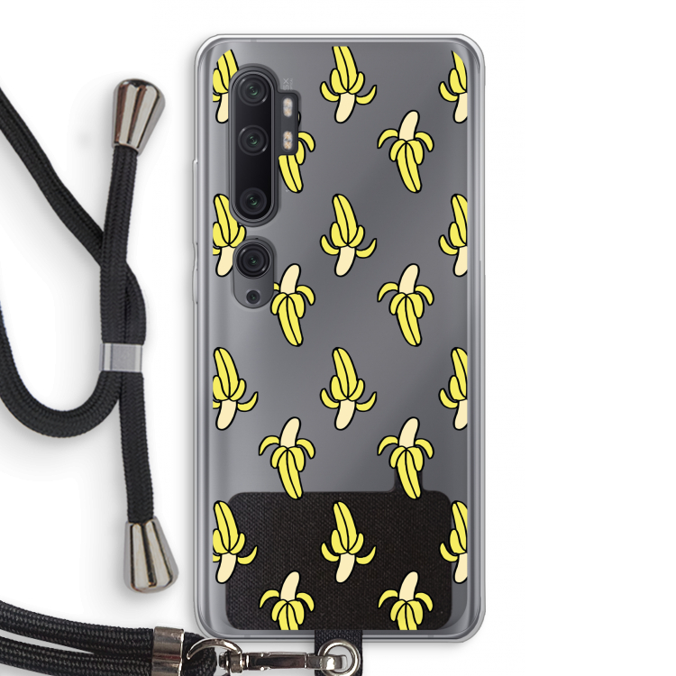Bananas: Xiaomi Mi Note 10 Pro Transparant Hoesje met koord