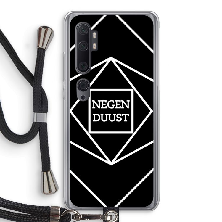 Negenduust geometrisch: Xiaomi Mi Note 10 Pro Transparant Hoesje met koord