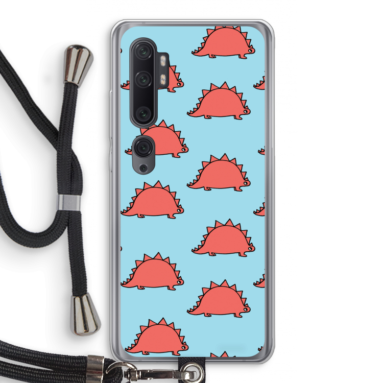 Dinosawrr: Xiaomi Mi Note 10 Pro Transparant Hoesje met koord