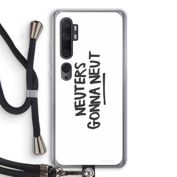 Neuters: Xiaomi Mi Note 10 Pro Transparant Hoesje met koord