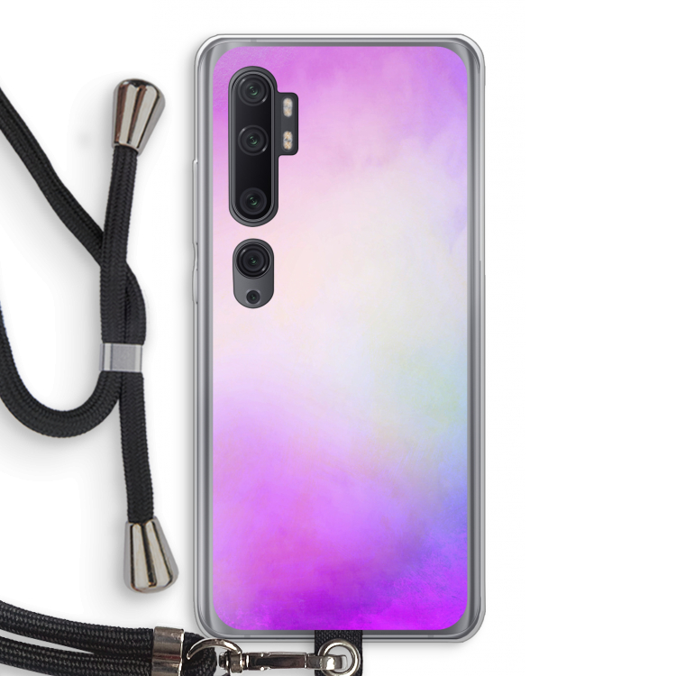 Clouds pastel: Xiaomi Mi Note 10 Pro Transparant Hoesje met koord