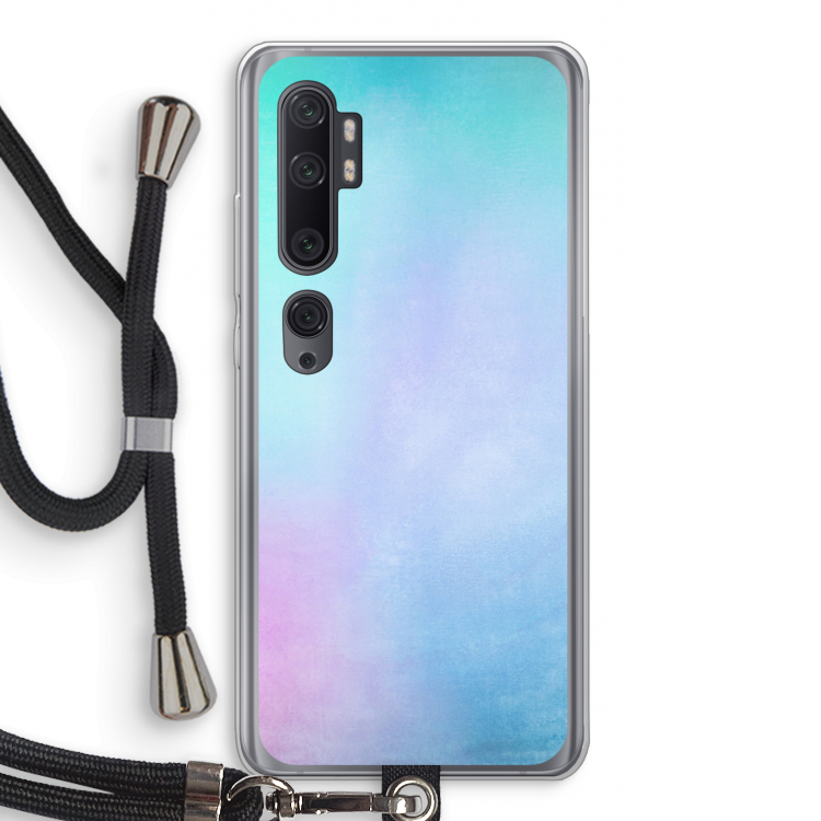 mist pastel: Xiaomi Mi Note 10 Pro Transparant Hoesje met koord