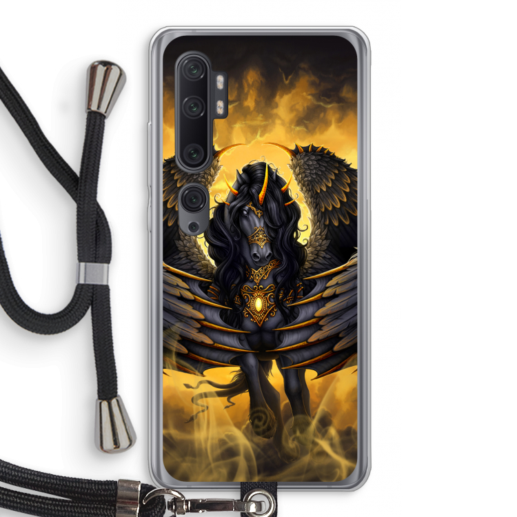 Pegasus: Xiaomi Mi Note 10 Pro Transparant Hoesje met koord