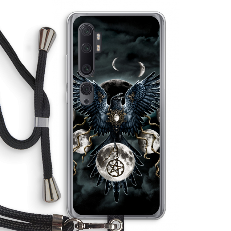 Sinister Wings: Xiaomi Mi Note 10 Pro Transparant Hoesje met koord