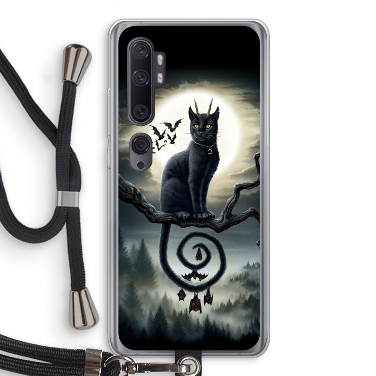Moonlight Companions: Xiaomi Mi Note 10 Pro Transparant Hoesje met koord