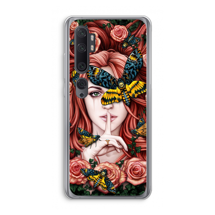 Lady Moth: Xiaomi Mi Note 10 Pro Transparant Hoesje