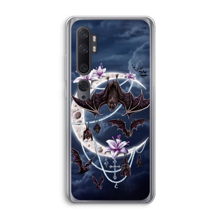 Vleermuizen Maan: Xiaomi Mi Note 10 Pro Transparant Hoesje