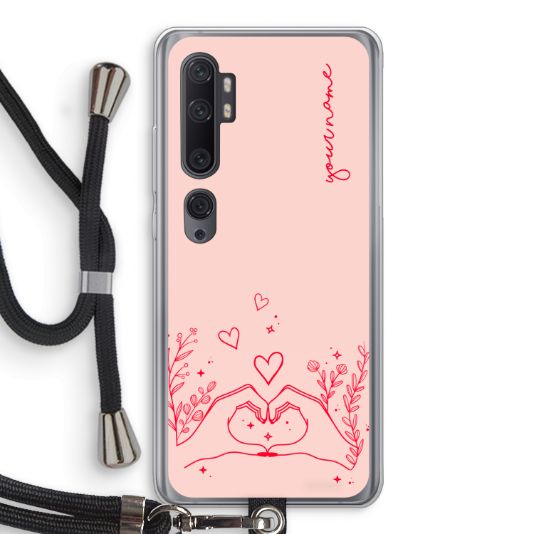 Love is in the air: Xiaomi Mi Note 10 Pro Transparant Hoesje met koord