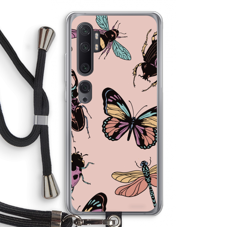 Tiny Bugs: Xiaomi Mi Note 10 Pro Transparant Hoesje met koord