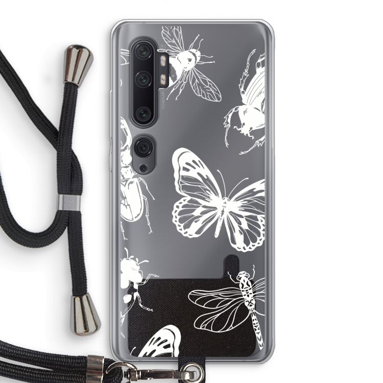 Tiny Bugs: Xiaomi Mi Note 10 Pro Transparant Hoesje met koord