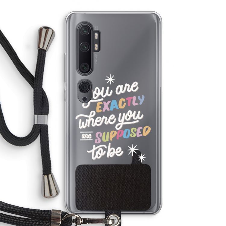Right Place: Xiaomi Mi Note 10 Pro Transparant Hoesje met koord
