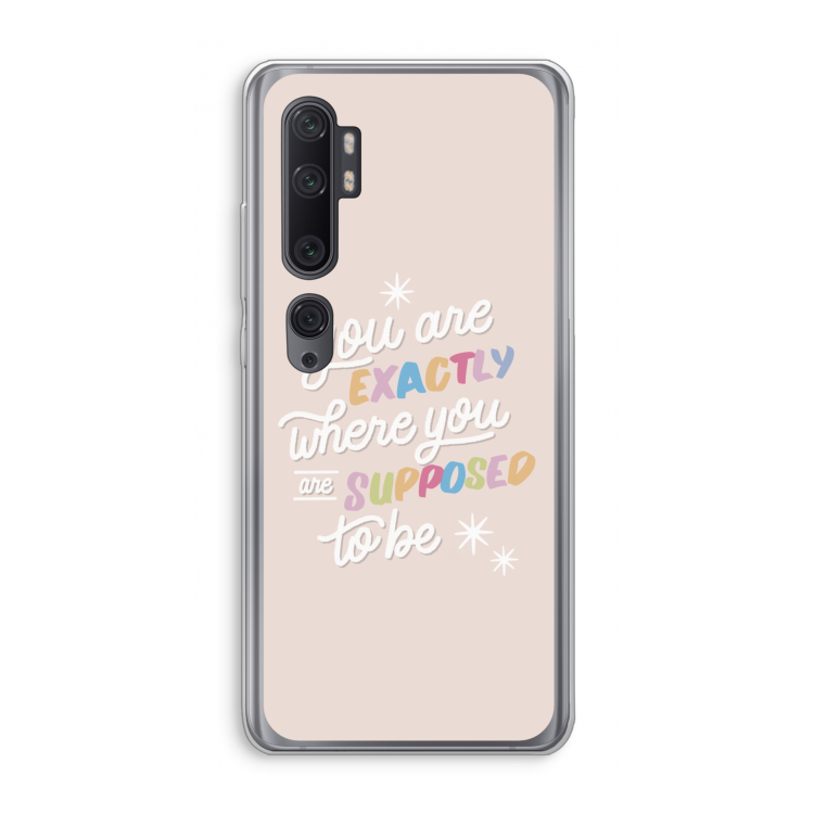 Right Place: Xiaomi Mi Note 10 Pro Transparant Hoesje