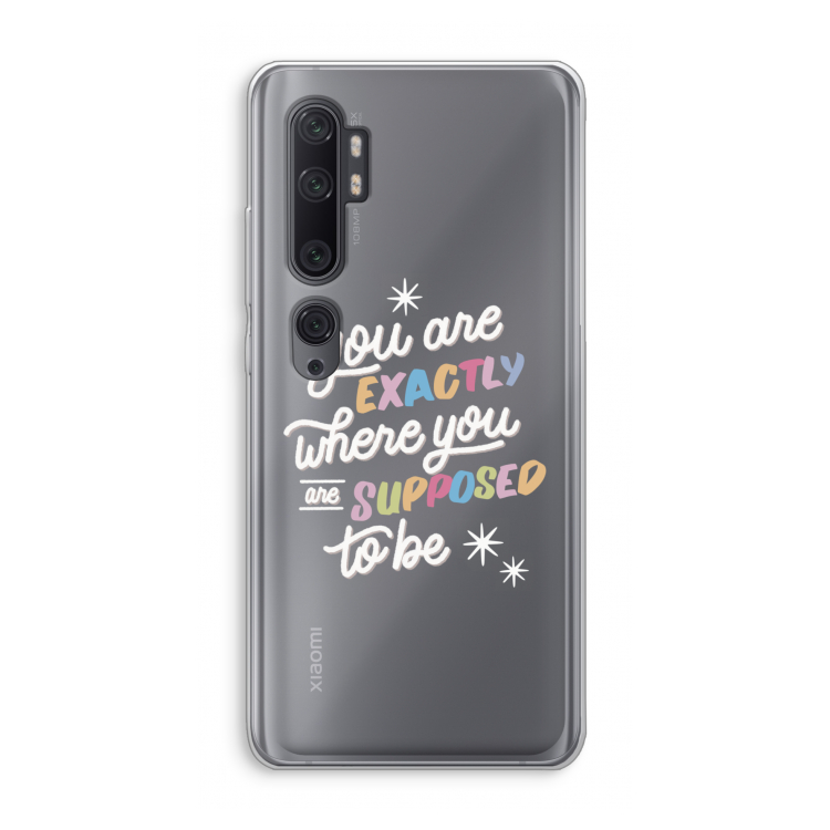 Right Place: Xiaomi Mi Note 10 Pro Transparant Hoesje