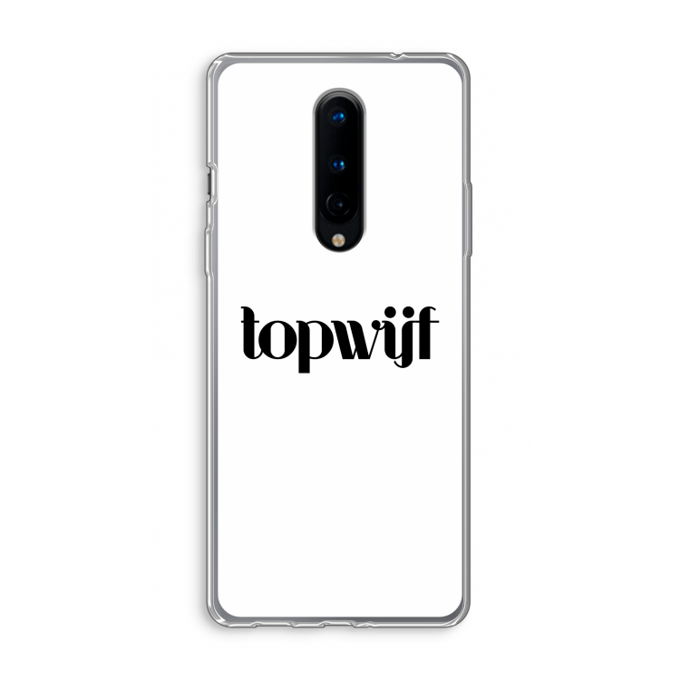 Topwijf Wit: OnePlus 8 Transparant Hoesje