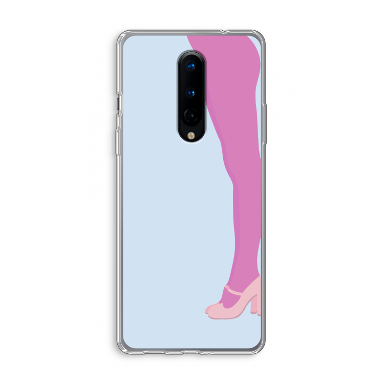 Pink panty: OnePlus 8 Transparant Hoesje