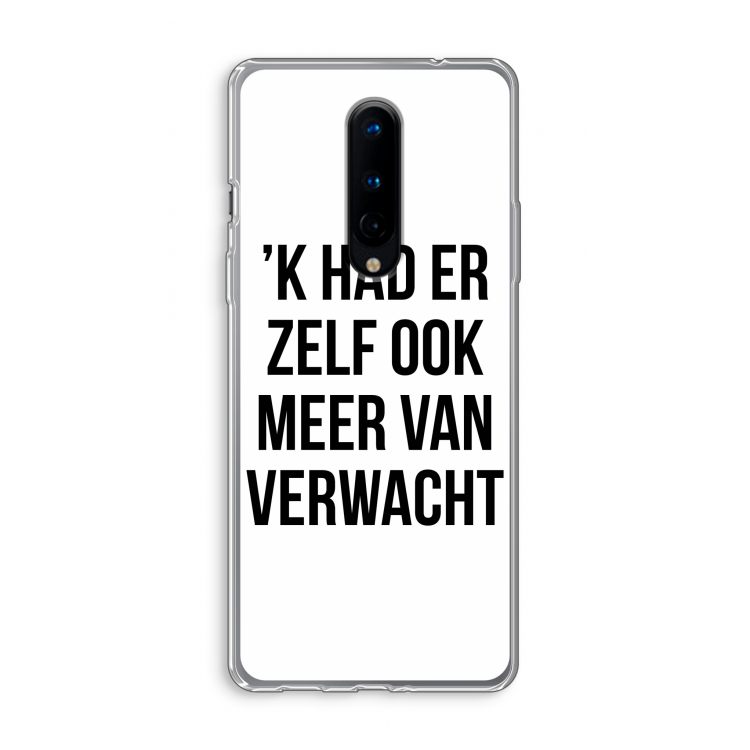 Meer verwacht: OnePlus 8 Transparant Hoesje