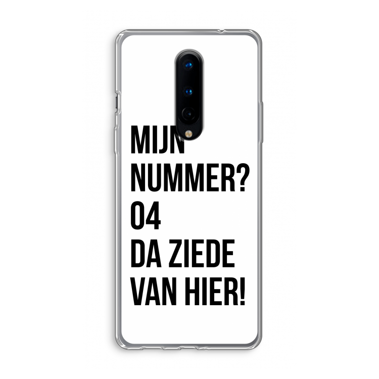 Da ziede van hier: OnePlus 8 Transparant Hoesje