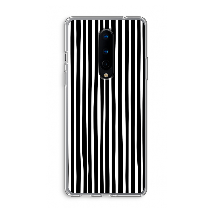 Stripes: OnePlus 8 Transparant Hoesje