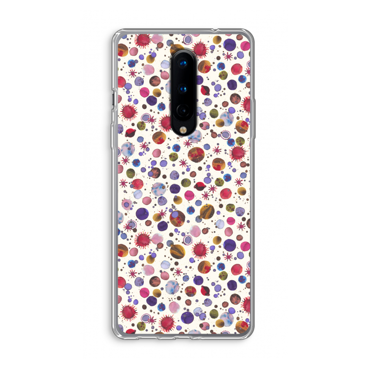 Planets Space: OnePlus 8 Transparant Hoesje