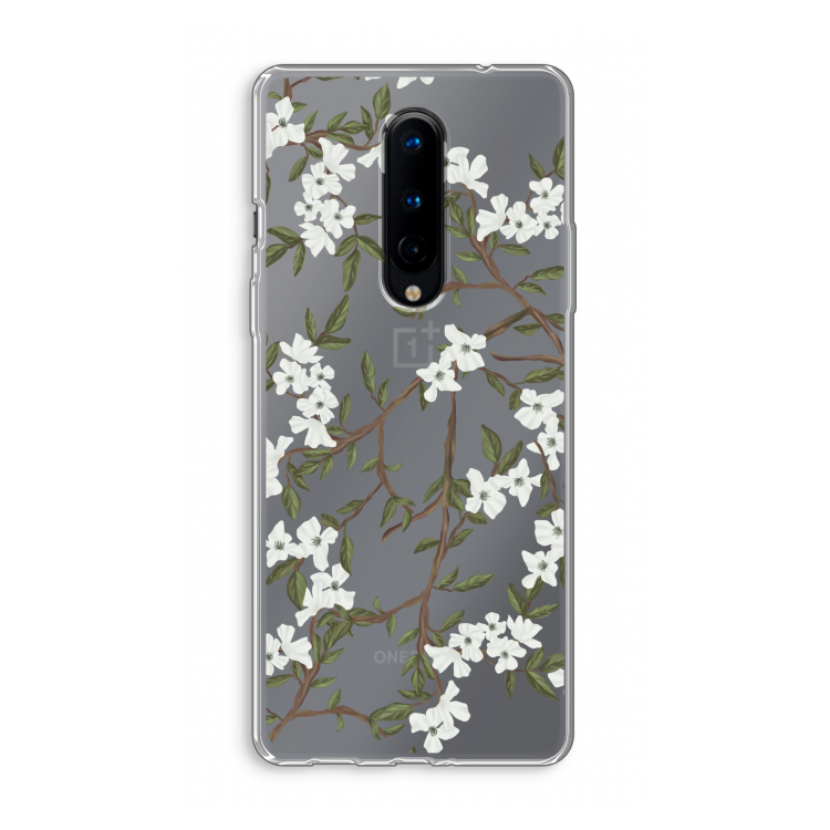 Blossoming spring: OnePlus 8 Transparant Hoesje