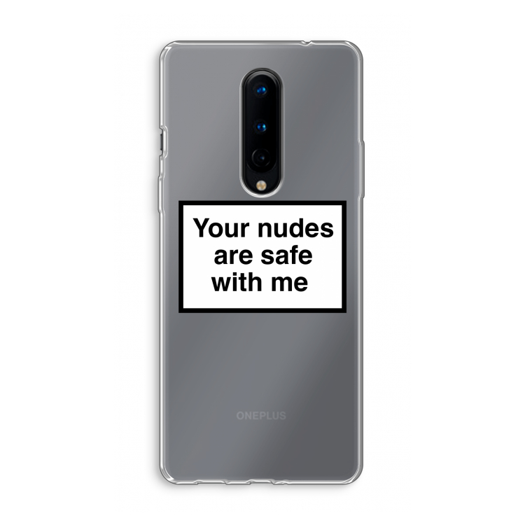 Safe with me: OnePlus 8 Transparant Hoesje