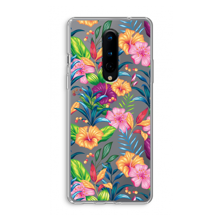 Tropisch 2: OnePlus 8 Transparant Hoesje