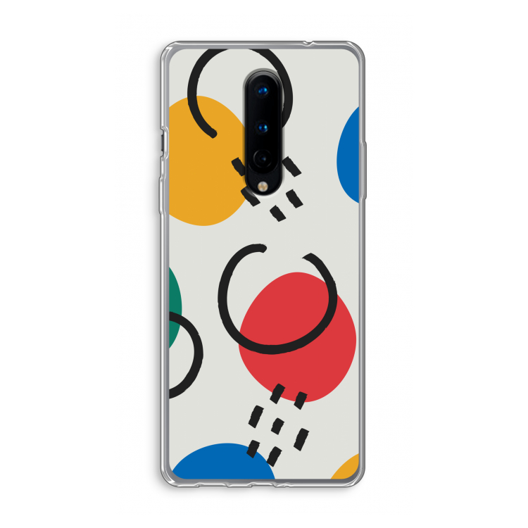 Illustratieve pop 3: OnePlus 8 Transparant Hoesje
