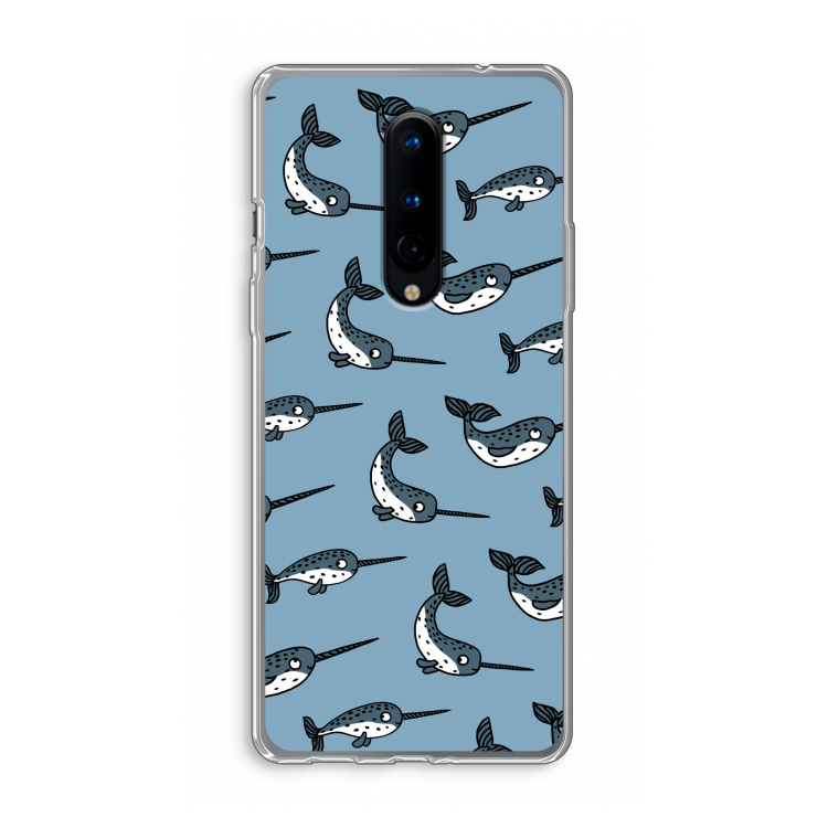 Narwhal: OnePlus 8 Transparant Hoesje