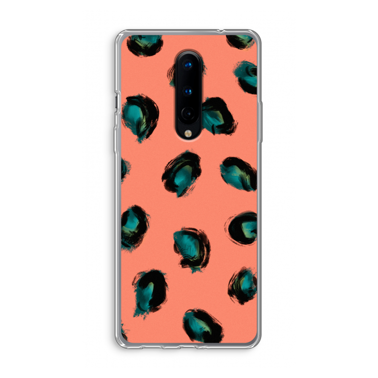Pink Cheetah: OnePlus 8 Transparant Hoesje