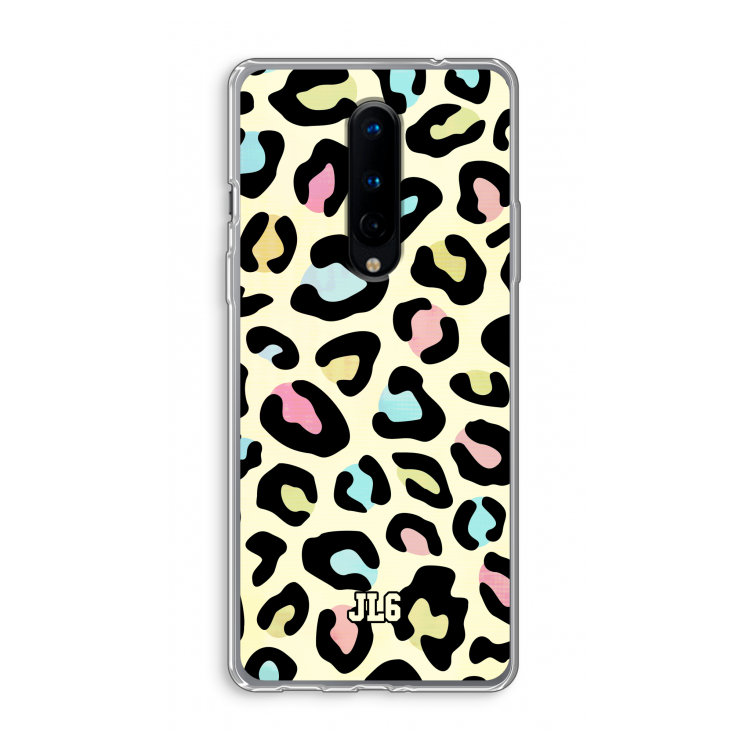 Leopard pattern: OnePlus 8 Transparant Hoesje