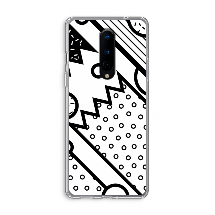 Pop Art #4: OnePlus 8 Transparant Hoesje