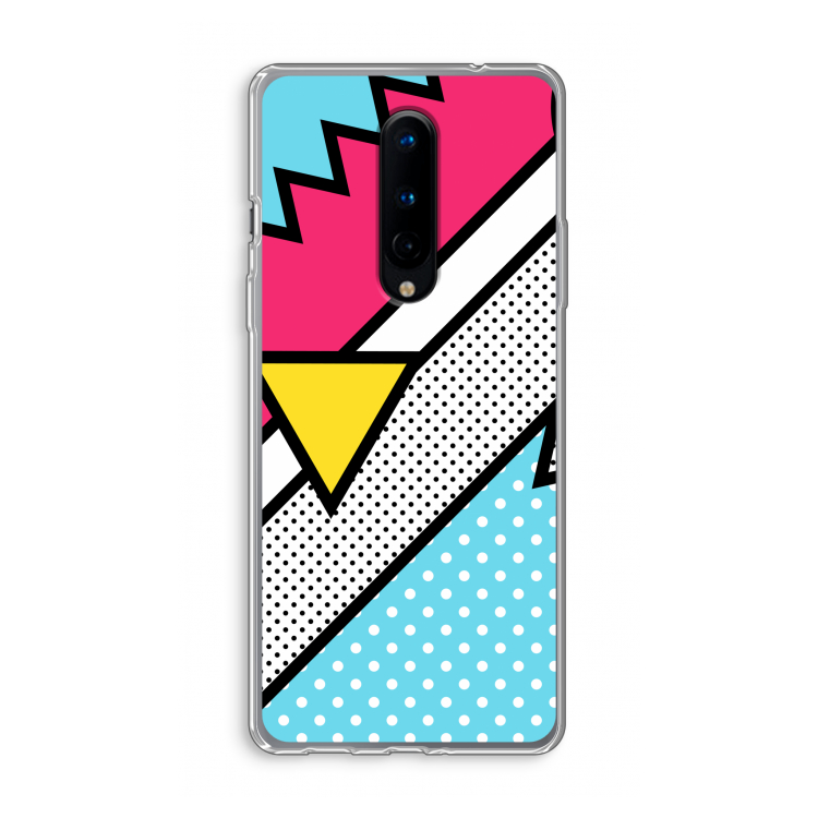 Pop Art #3: OnePlus 8 Transparant Hoesje