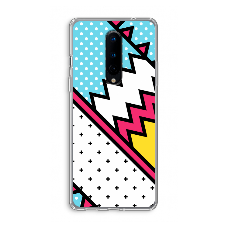 Pop Art #2: OnePlus 8 Transparant Hoesje