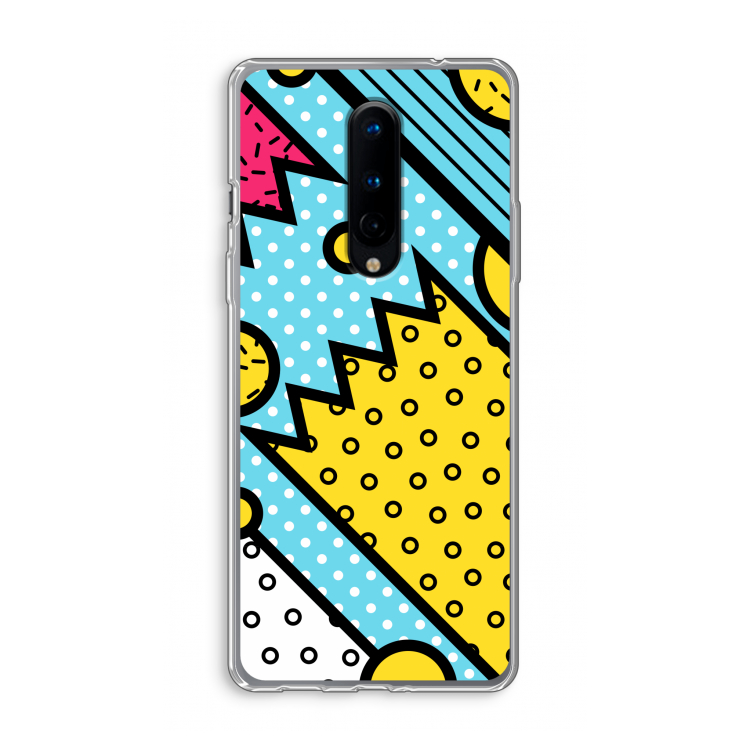 Pop Art #1: OnePlus 8 Transparant Hoesje