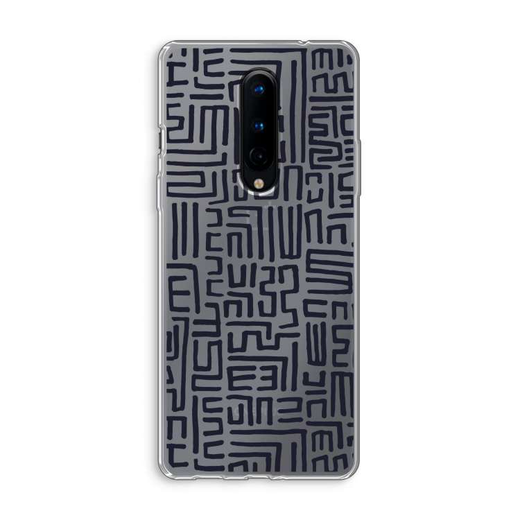 Moroccan Print: OnePlus 8 Transparant Hoesje